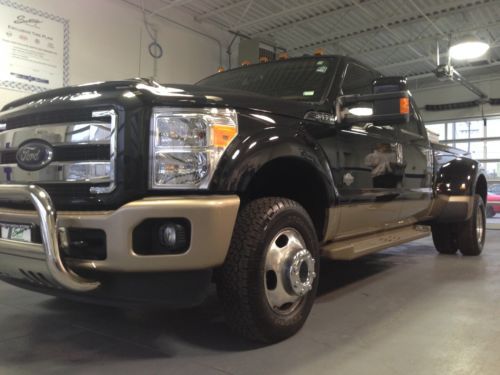 Kingranch, saddle, f-350, 2013, clean, black, 4x4, crew cab, tow, ford, loaded
