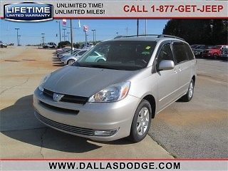 2005 toyota sienna xle v6 silver on gray leather 88k miles  clean car fax