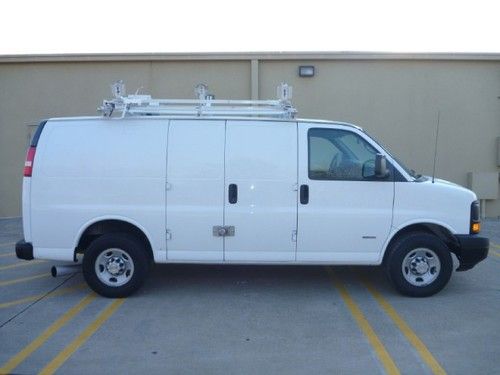 2007 chevrolet express cargo van 2500 duramax diesel utility service ford 1500