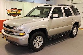 2004 chevy tahoe silver z71 4x4 heated leather non smoker warranty we finance