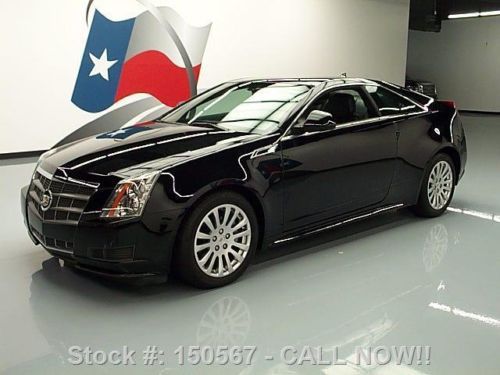2011 cadillac cts 3.6l coupe blk on blk 1-owner 20k mi texas direct auto