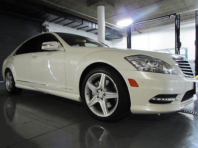 11 mercedes benz s550 amg sport package white on tan 40k miles pristine