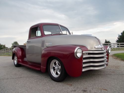 1948 chevy shortbed pickup hot rod, lowered, 350 at, disc ps tilt