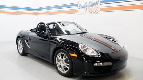 Boxster convertible manual leather black on black we finance