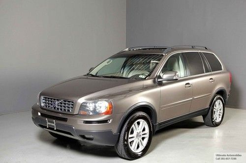 2010 volvo xc90 3.2 sunroof 7-pass 3row leather pdc alloys wood cd clean carfax