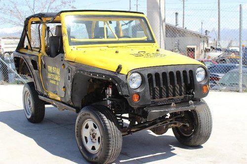 2008 jeep wrangler 4wd 2dr rubicon salvage repairable rebuilder only 58k miles!!
