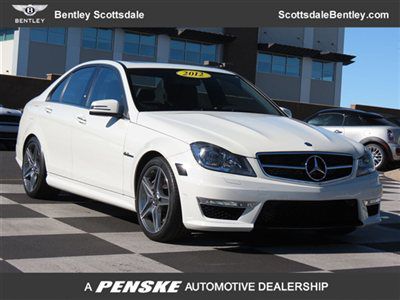 2012 mercedes-benz 4dr sdn c63 amg rwd