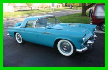 1956 ford thunderbird convertible with hard and soft tops 3-speed manual