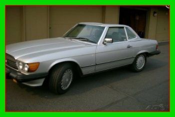 88 mercedes 560 sl leather, convertible with two tops