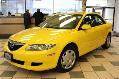 2003 mazda mazda6 leather yellow low miles automatic clean 4 door