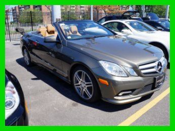 2011 e 550 convertible elegance edition, 1 owner clean carfax, olivine  w/ tan