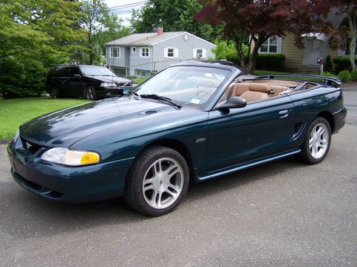 1997 ford mustang gt 4.6l sohc v-8 convertible automatic leather 17 rims mach