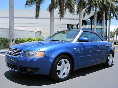 Florida super low 49k a4 1.8l turbo cabriolet leather heated extra clean!