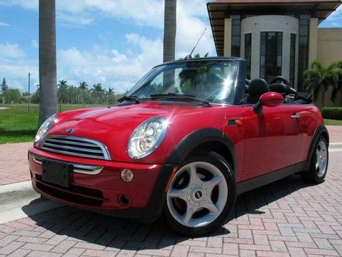 2005 mini cooper convertible only 12,000 one owner florida miles parking sensors