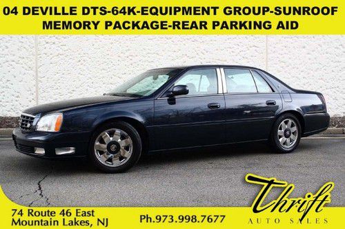 04 deville dts-64k-equipment group-sunroof-memory package-rear parking aid
