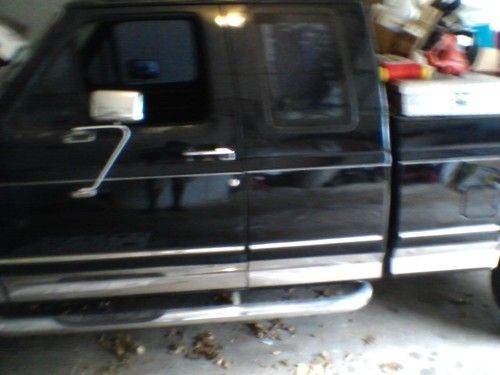 Ford f150 super cab, black &amp; chrome with bedliner and chrome tool box
