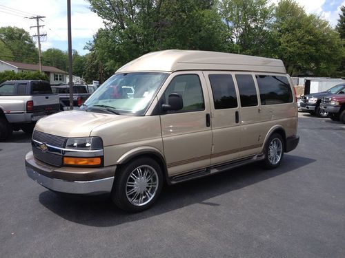 2010 chevrolet express 1500 high top conversion van only 7463 miles!