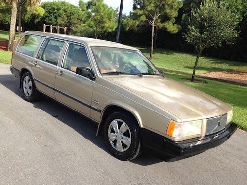 1990 volvo 740gl one owner low miles clean autocheck books &amp; records no reserve