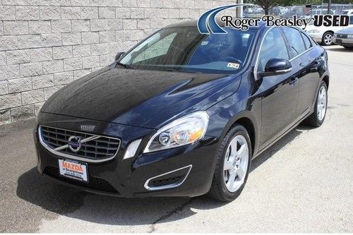 2012 volvo s60 t5 6-speed automatic black leather moonroof bluetooth aux mp3