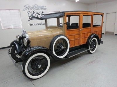 "rare" !!!! 1929 ford "woody" wagon..just redone !! runs and drives excellent !!