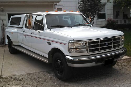 1996 ford f350 xlt   crew-cab  dually  351cu v-8  2x4 auto trans many new parts