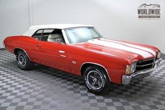 1971 red convertible 454 frame off restoration!!