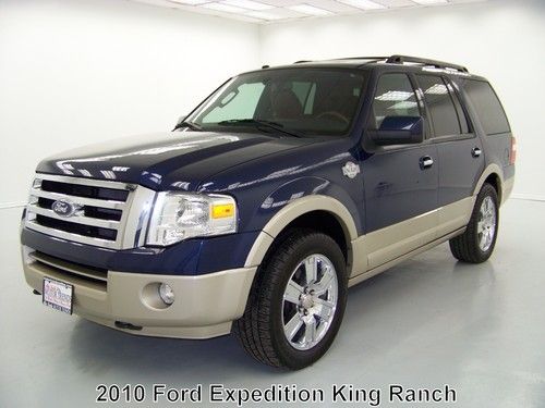 2010 4x4 king ranch navigation dvd rearcam roof htd ac seats ford expedition 47k