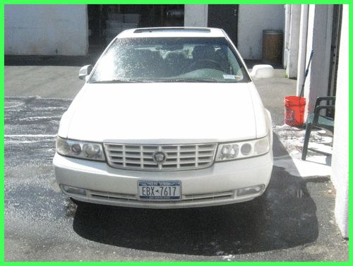 2000 cadillac sts. pearl white, 83,000 miles no reserve