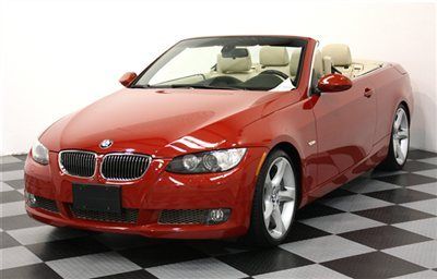 335i convertible 09 cpo certified sport navigation 100,000 mile warranty 19s red