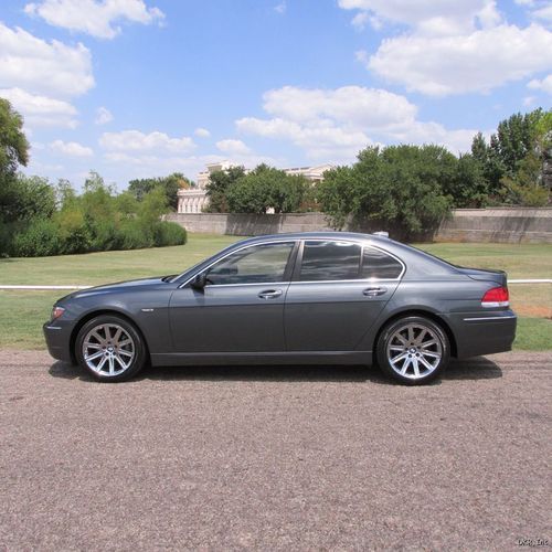 07 750i gray/black lthr roof nav chrome 19" wheels 72k immaculate