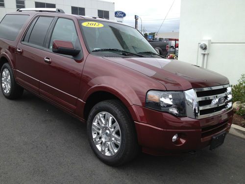 2012 ford expidition limited max, 4x4 only only 7,500 miles, autmn red and black