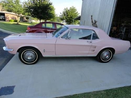 1967 ford mustang super rare dusk rose (pink) - 1 of 4,700! no reserve!