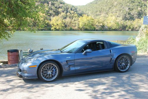 2011 corvette zr1 supersonic blue/ebony, gray wheels, 3zr, xpel, only 741 miles