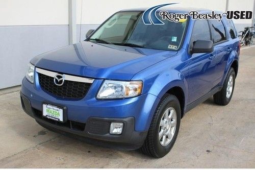 09 mazda tribute sport blue manual suv auxiliary input tpms traction control abs