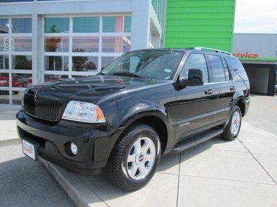 Lincoln aviator black leather awd 3rd row luxury suv low miles clear title