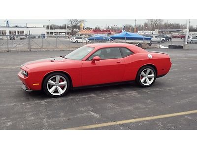 2009 dodge challenger srt8 orange 6.1 hemi navigation roof 1 owner clean carfax