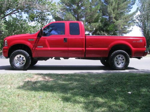 2005 ford f-250 super duty fx4 ext cab pickup 6.0l turbo diesel long bed k&amp;n