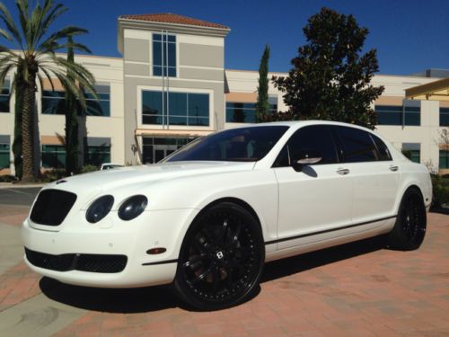 2006 bentley flying spur, glacier white , 24&#034; wheels , clean carfax