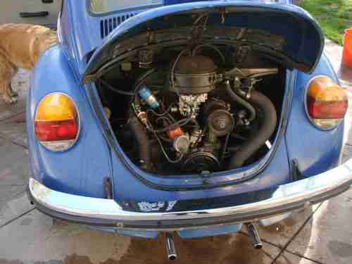 Buy used 1973 vw super beetle excellent runing. orig blue ...