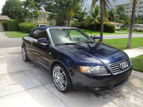 2004 audi a4 3.0 convertible s-line blue pearl