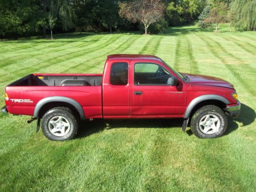 2002 toyota tacoma salvage for parts only, unsafe to drive