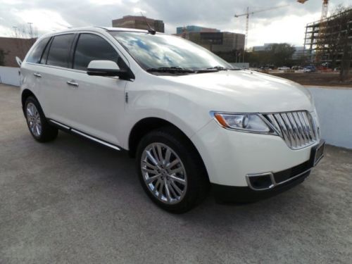 2013 lincoln mkx white tan leather 18k miles chrome wheels we finance ship assis
