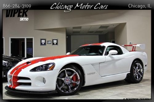 2010 dodge viper coupe $105k+msrp aero group red stripes forged wheels one owner