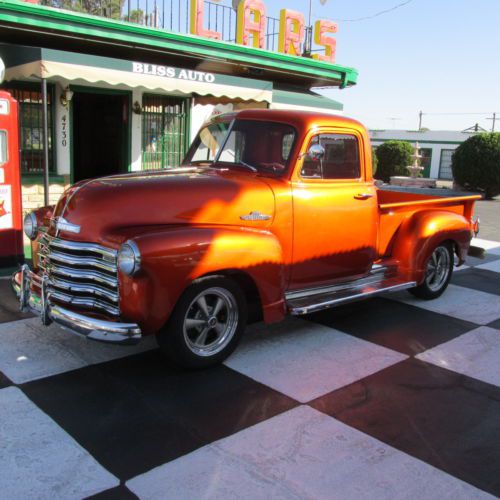 1951 chevy 3100 pickup truck hot rod 350 auto a/c 1990&#039;s build still looks good