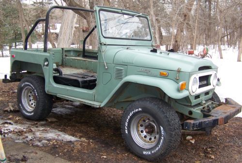 1971 toyota land cruiser fj 40 landcruiser project truck 4x4 fj40 original six