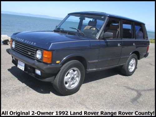 Nice two-owner classic land rover range rover county california car 168k miles!