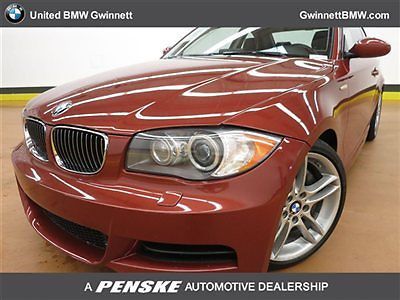 135i 1 series 2 dr coupe automatic gasoline 3.0l straight 6 cyl sedona red metal