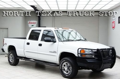 2004 sierra 2500hd diesel 4x4 sle leather crew cab texas truck