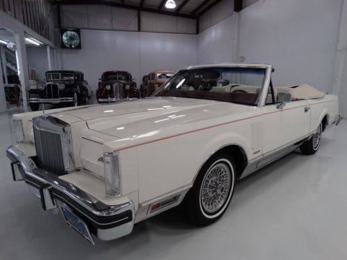 1983 lincoln continental mark vi convertible, 29,162 actual miles!