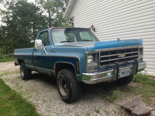 1979 chevy cheyenne,  good old truck that needs to have some rust removed!